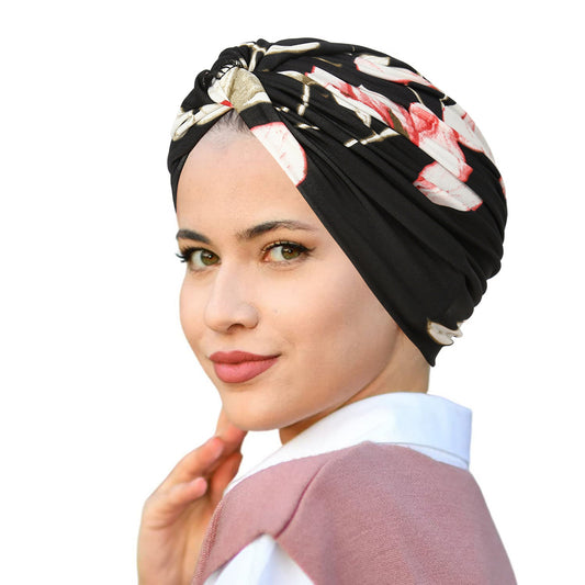 Printed Pullover Travel Hat Versatile Beanies
