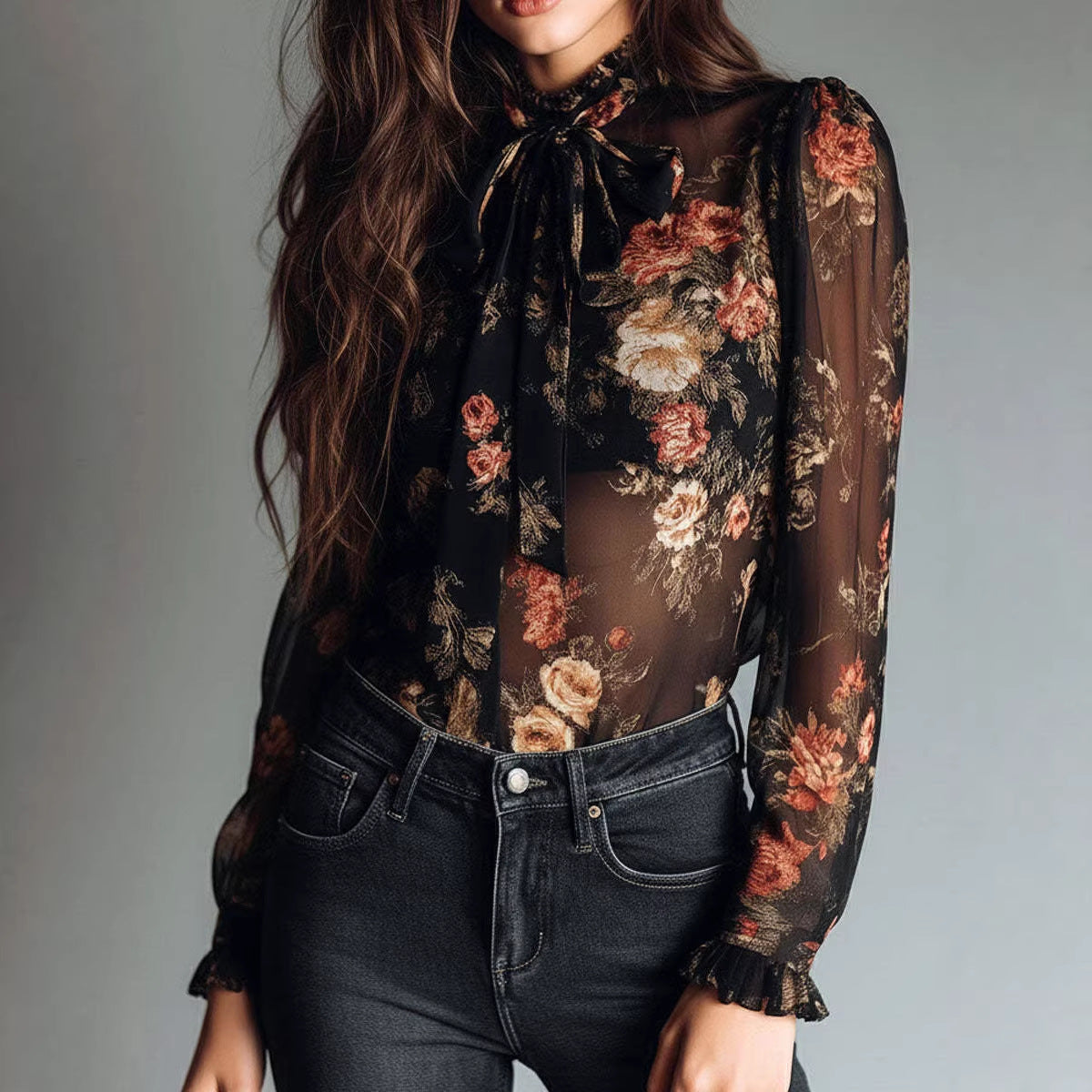 Floral Collar Shirt