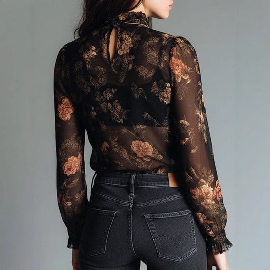 Floral Collar Shirt