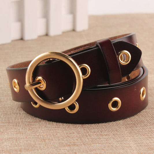 Round Buckle Belt