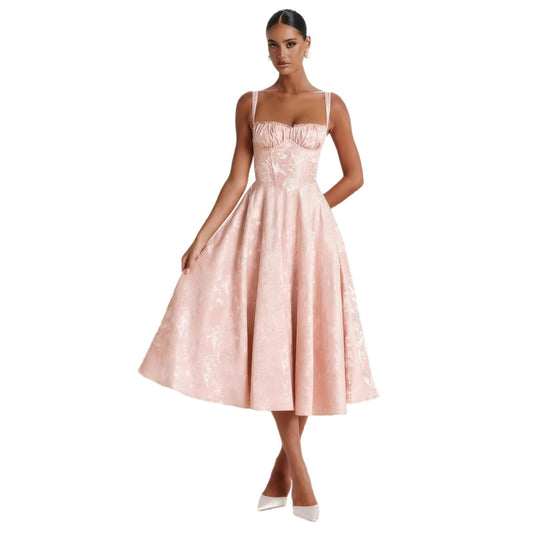 Strap Back Backless Dress