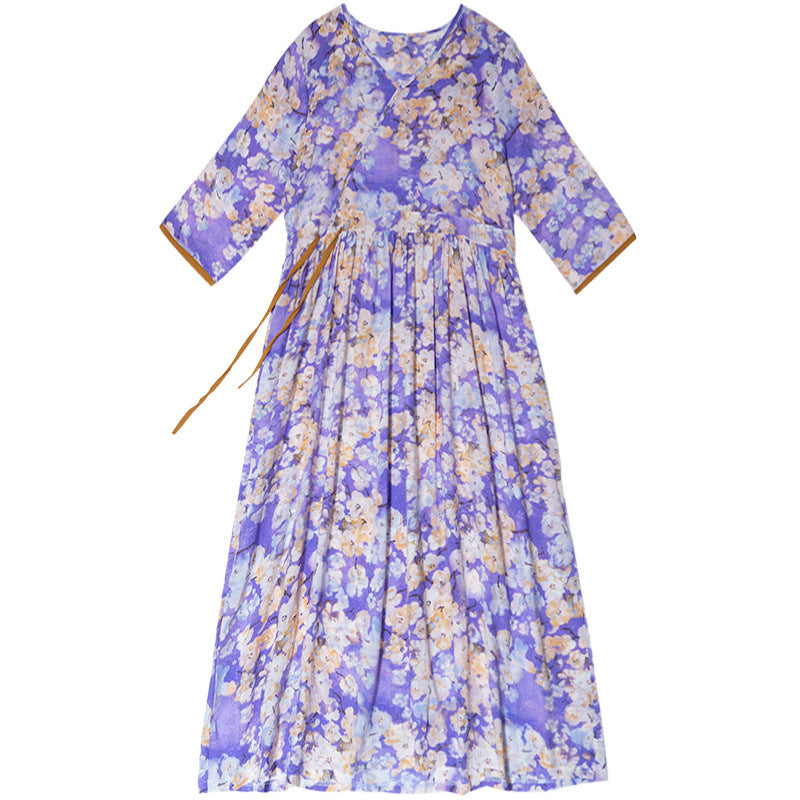 Floral Mid-Length Dress