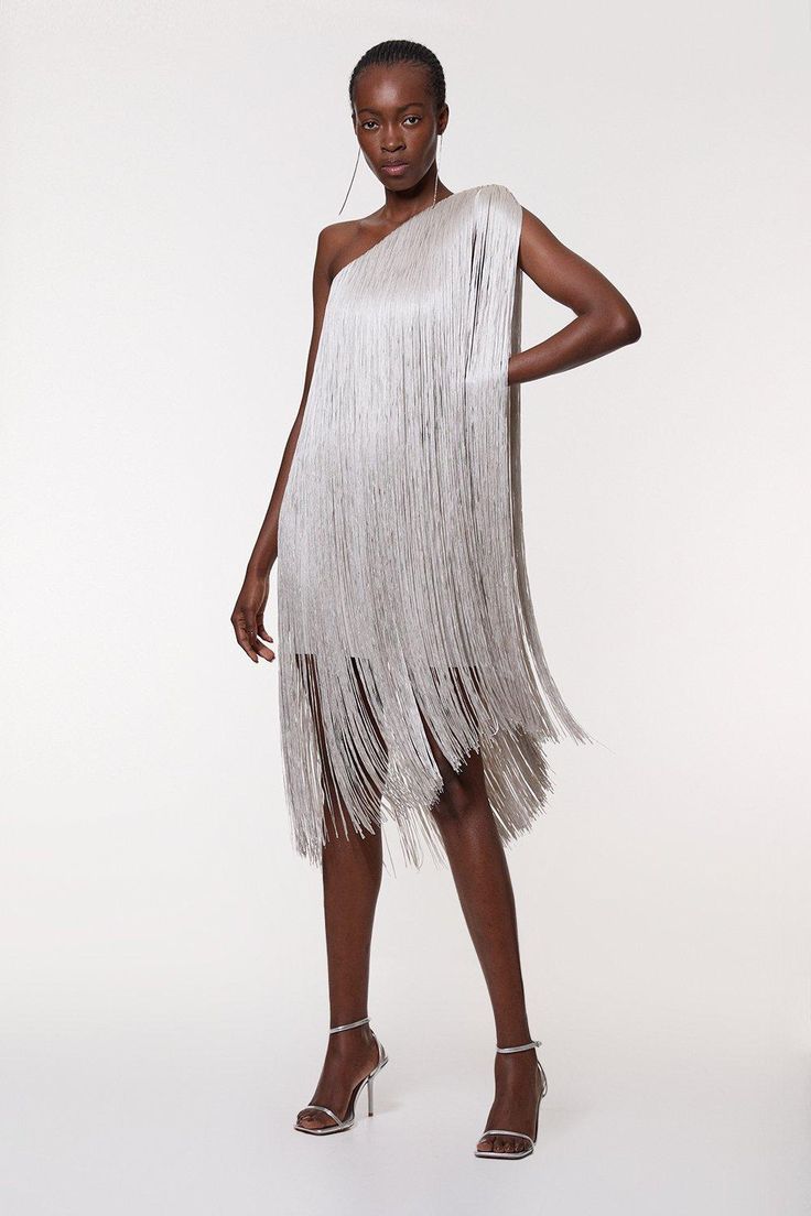 Sleek Tassel Skirt Party Dress