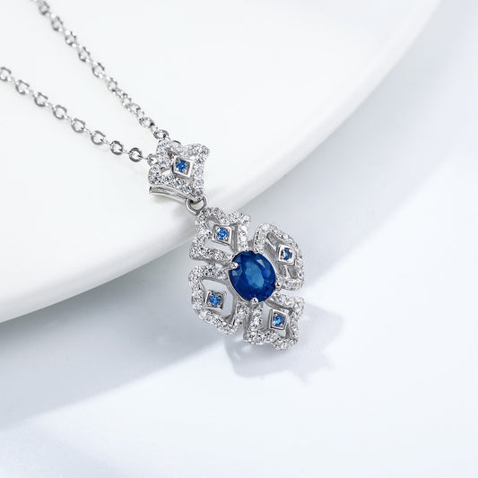 Sapphire Pendant Necklace