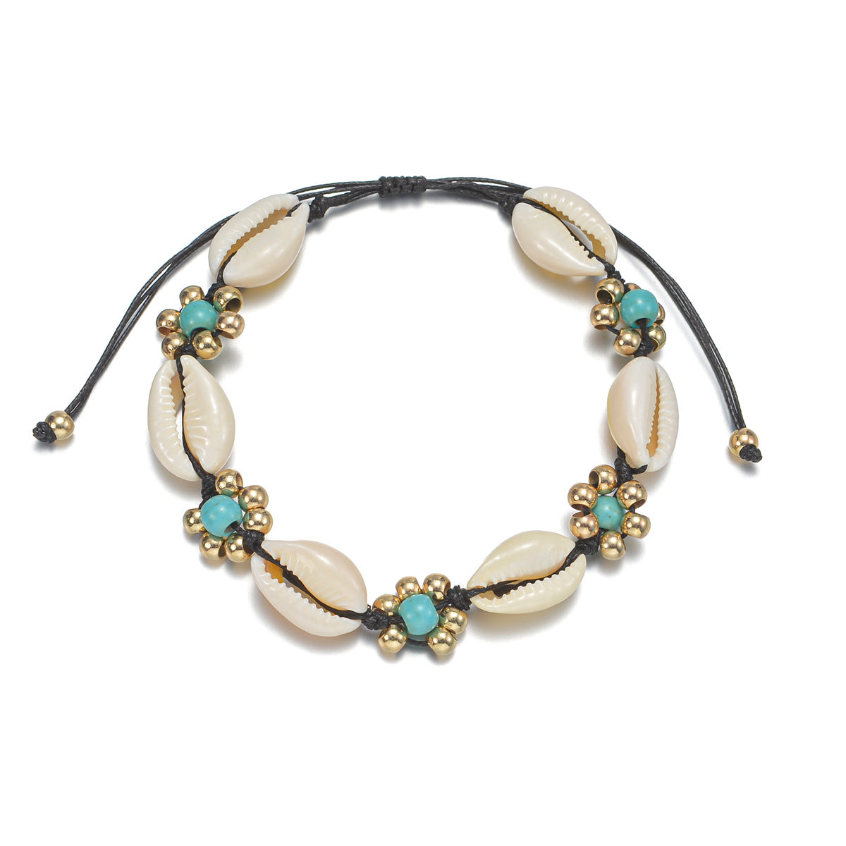 Seashell Rice Bead Anklet