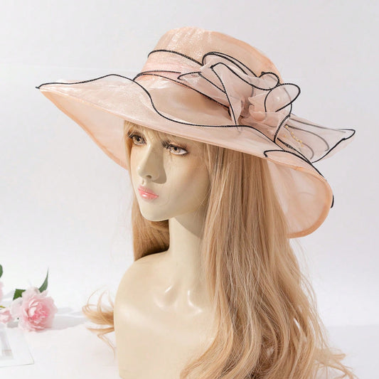 Chiffon Flower Fisherman Hat