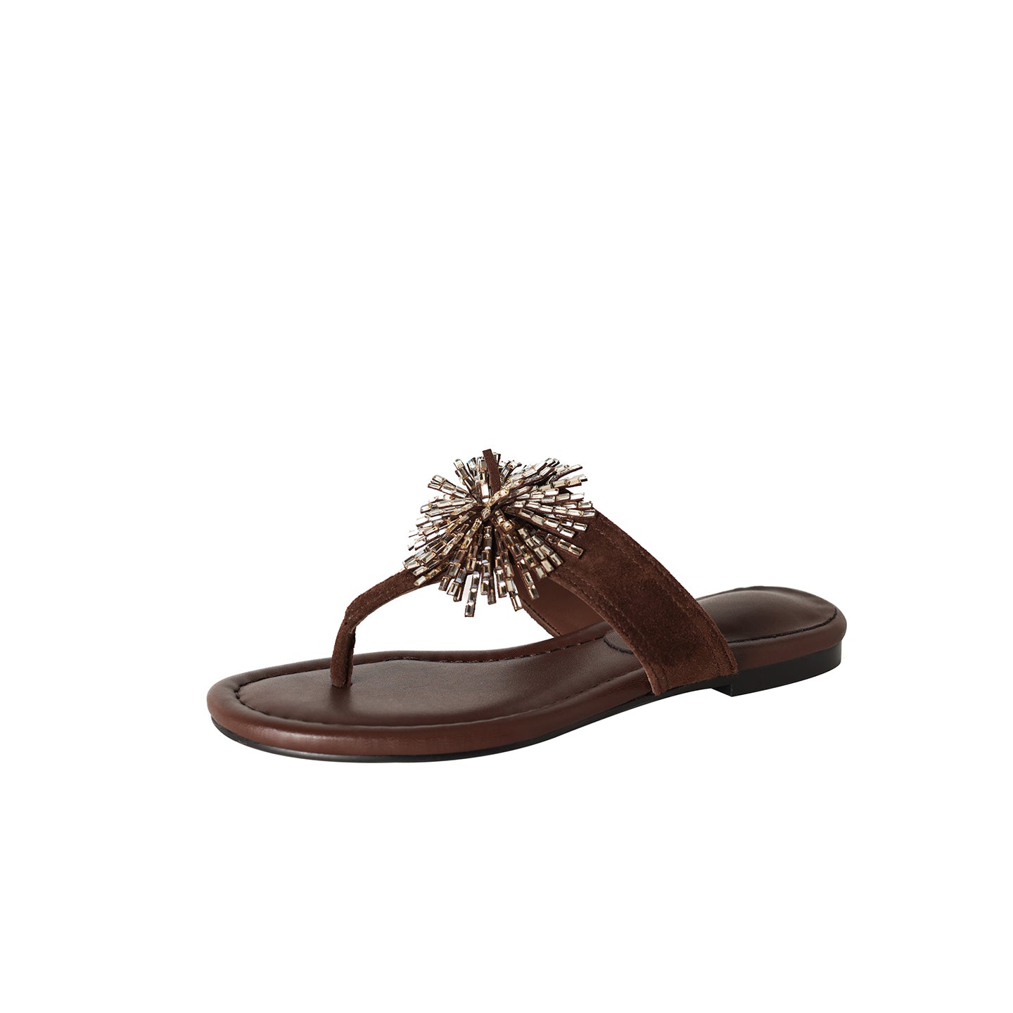 Women's Artisanal Lambskin Flip-Flop Sandals
