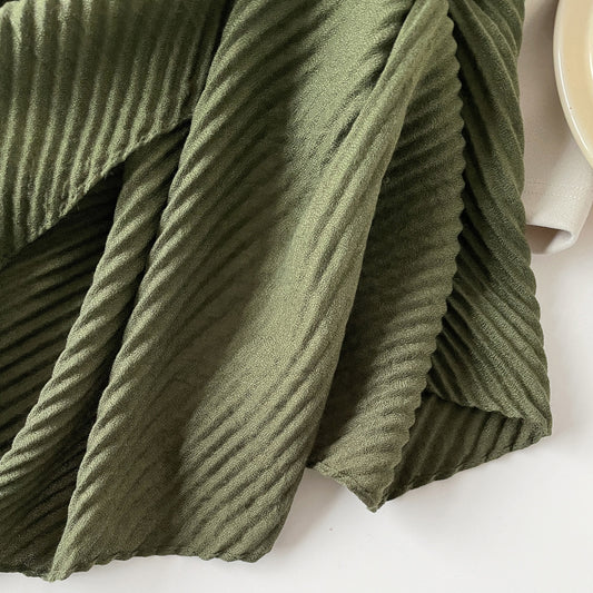 Womens Cotton-Linen Blend Scarf