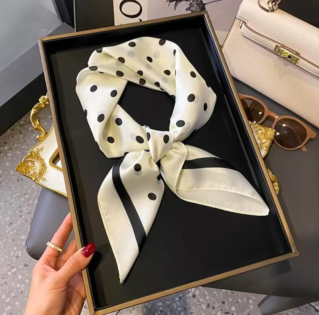 Pattern Square Silk Scarf