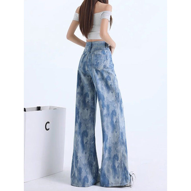 Tie-Dye Floor-Length Pants