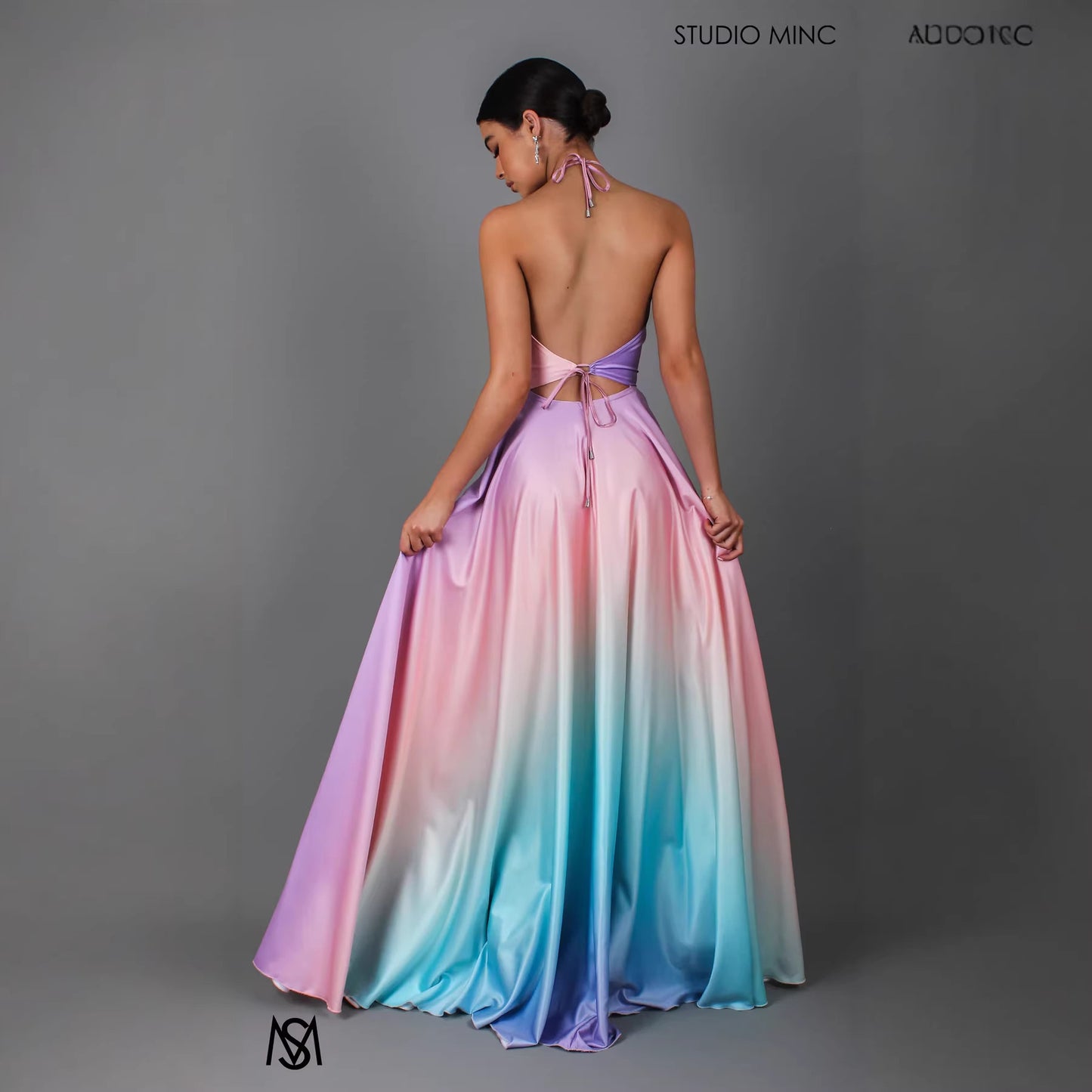 Gradient Flared Dress