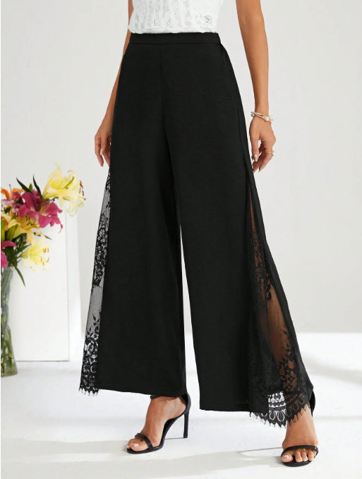 Lace Wide-leg Pants