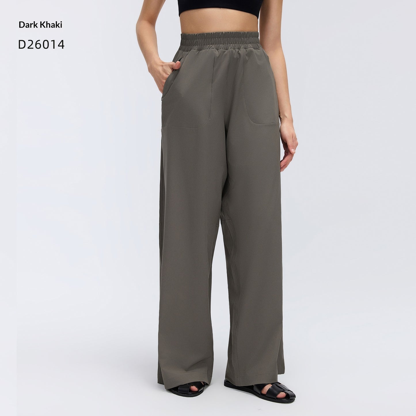 Drawstring Wide-leg Pants