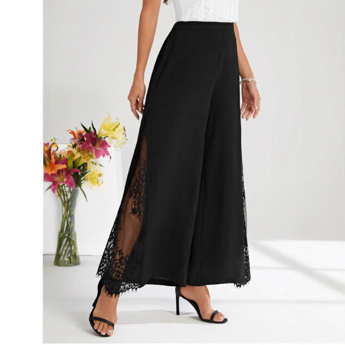 Lace Wide-leg Pants