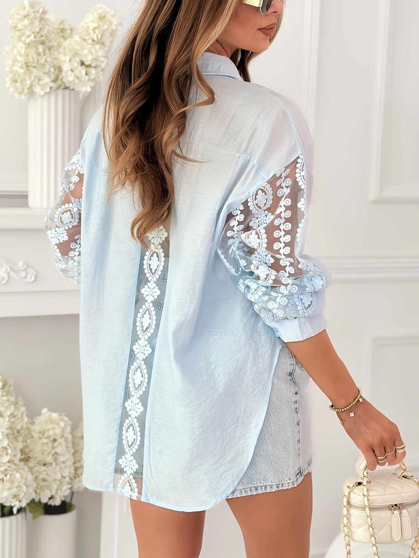 Blue High-Waist Jumpsuit