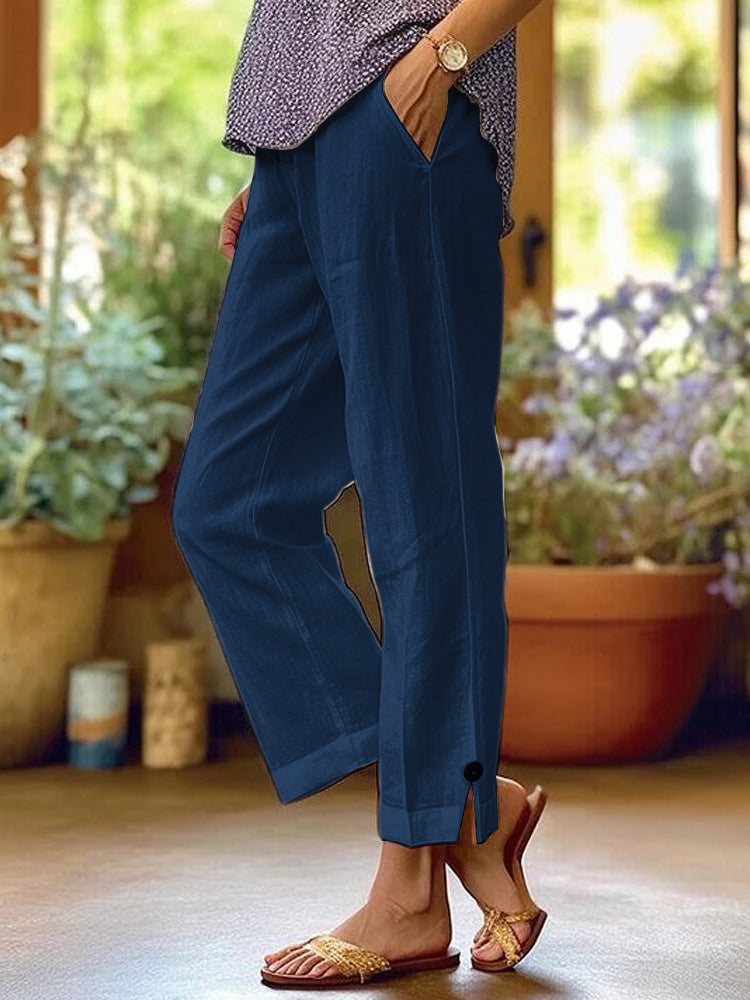 Cotton Linen Casual Pants