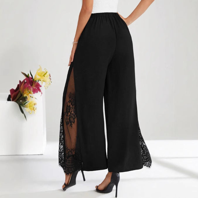 Lace Wide-leg Pants