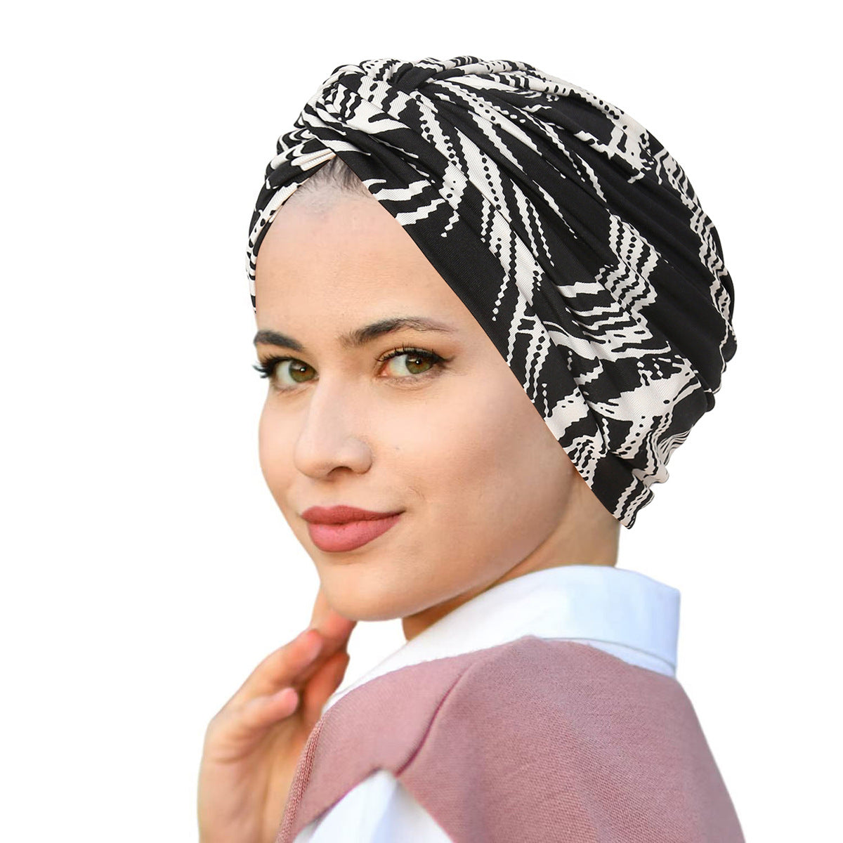Printed Pullover Travel Hat Versatile Beanies