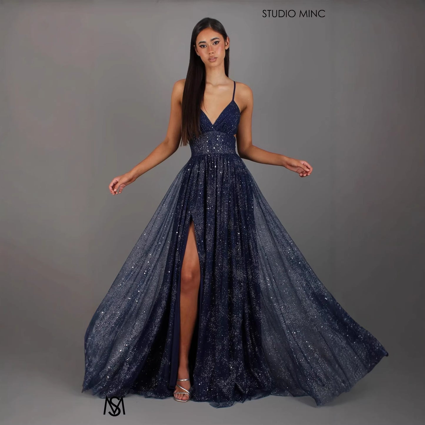 High Waist Extra Long Party Dress