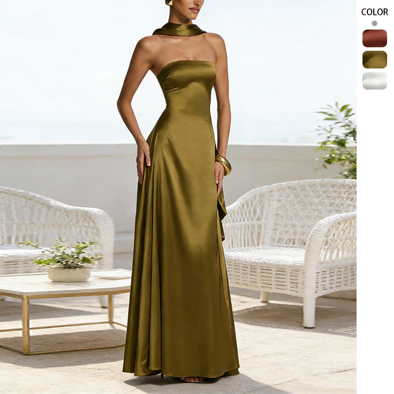Backless Tube Gown
