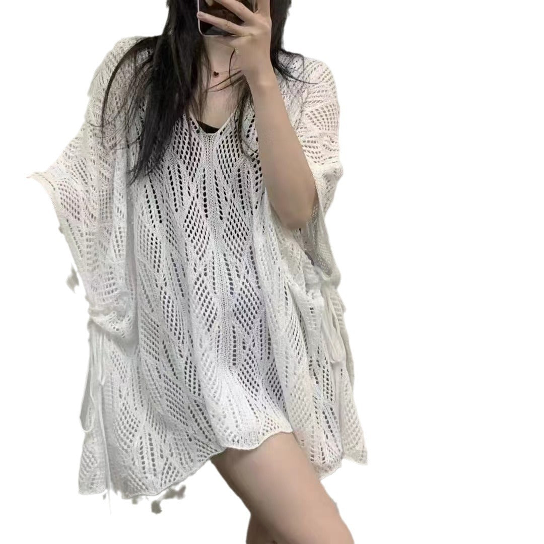 Hollow-Out Knit Sweater