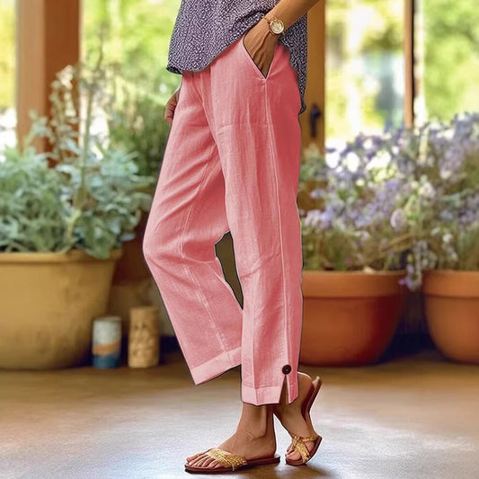 Cotton Linen Casual Pants