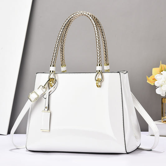 Glossy Patent Leather Handbag