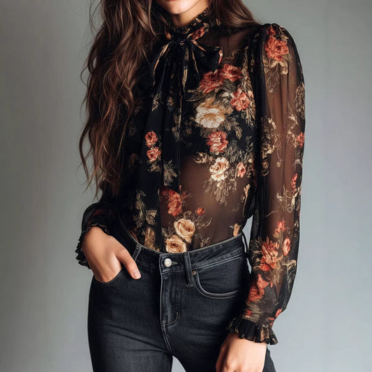 Floral Collar Shirt