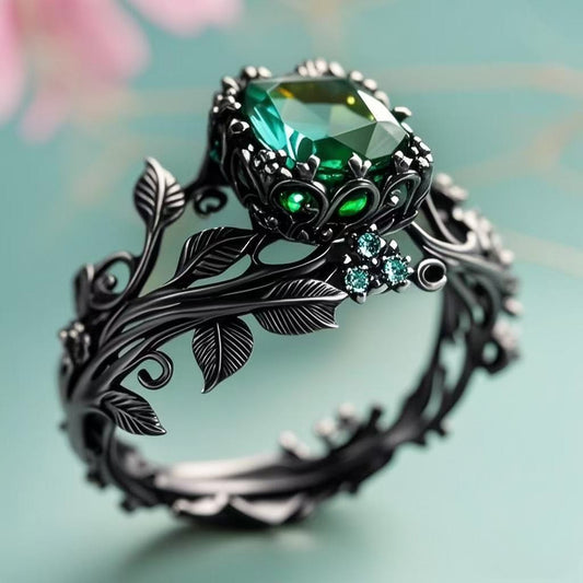 Green Crystal Ring