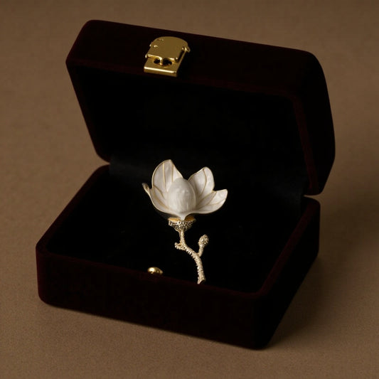 Magnolia Flower Brooch