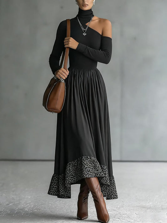 Polyester Drape Long Skirt