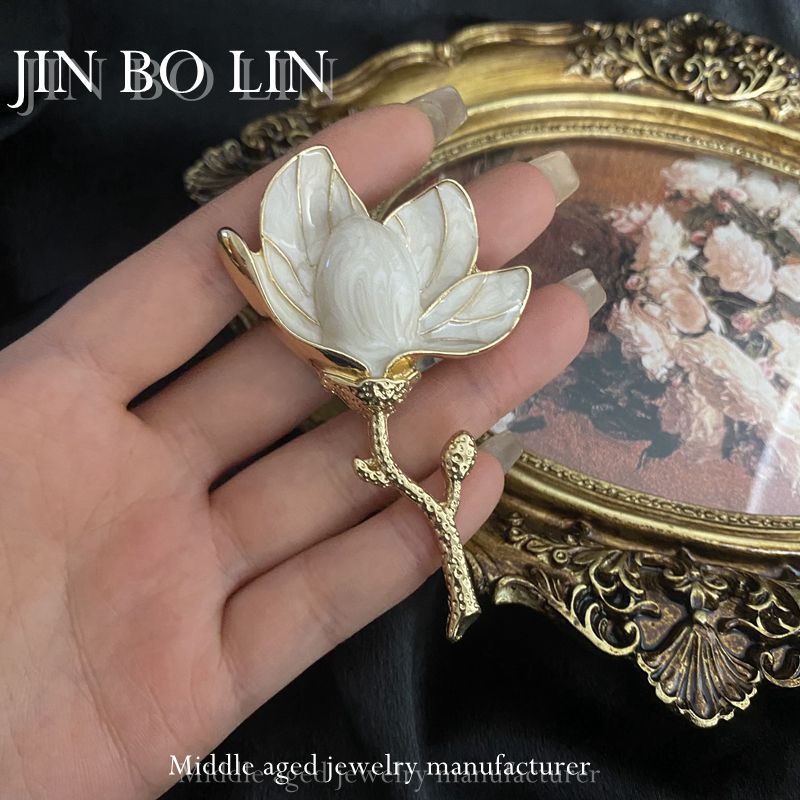 Magnolia Flower Brooch