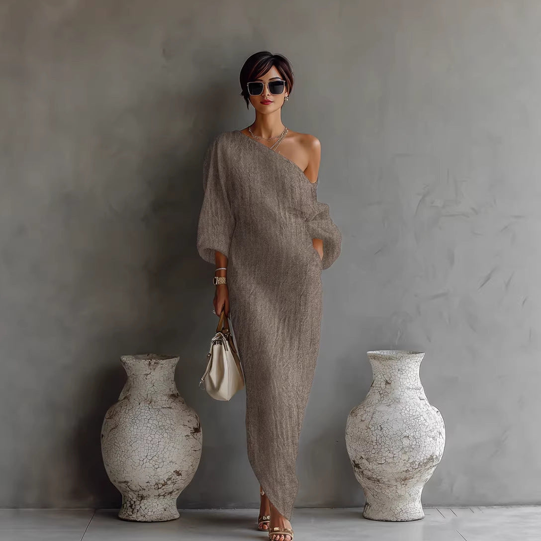 Cotton Linen Long Dress