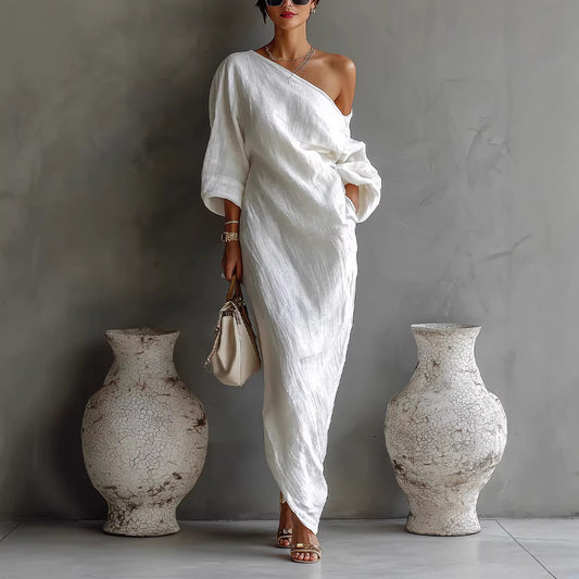 Cotton Linen Long Dress