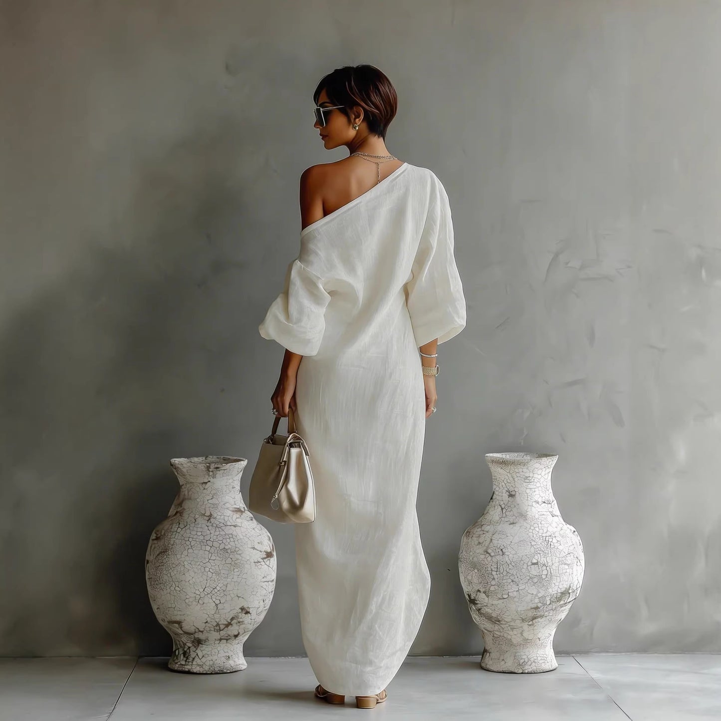 Cotton Linen Long Dress