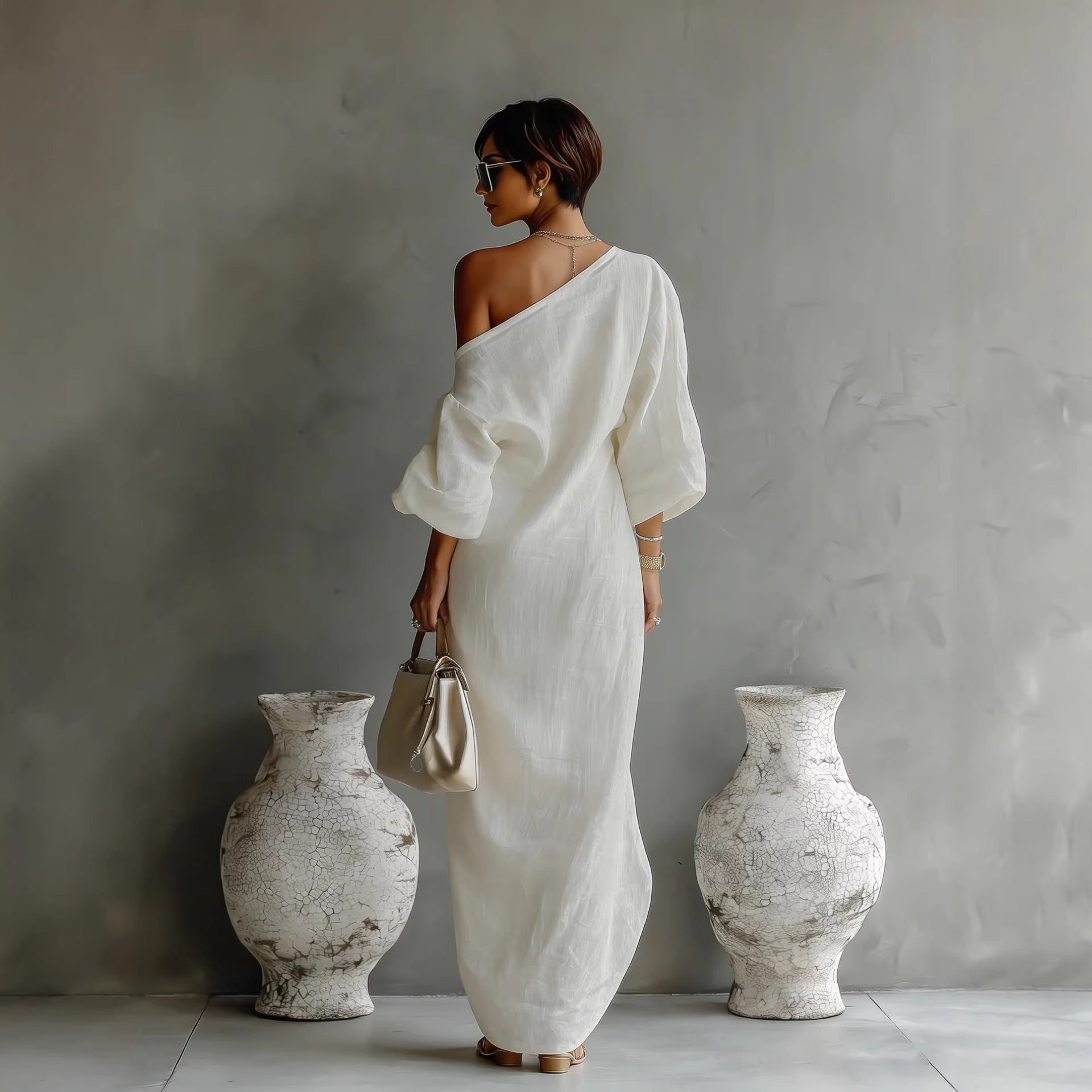 Cotton Linen Long Dress