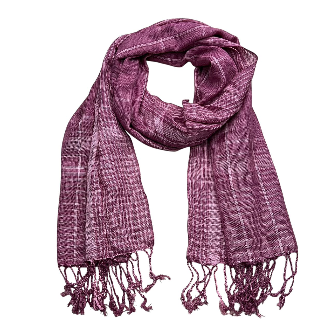 Fuchsia Color Block Scarf