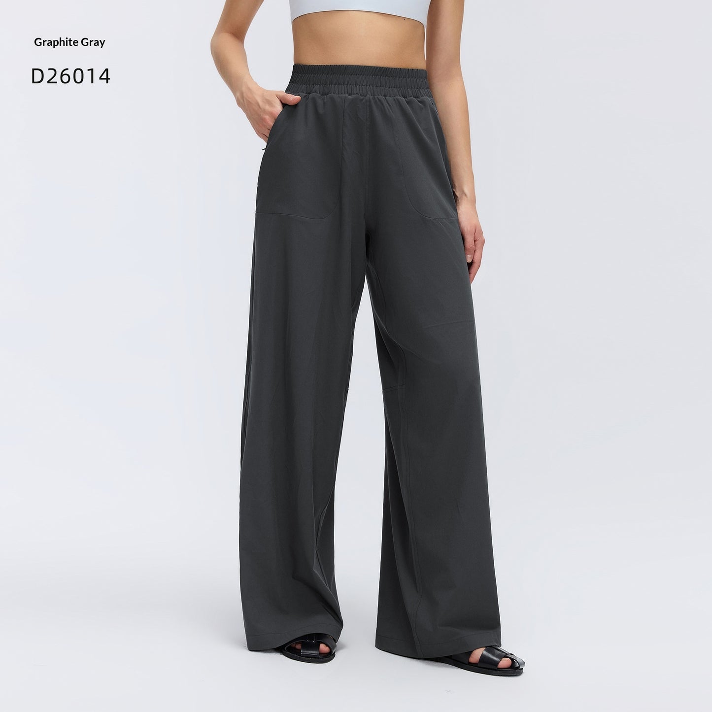 Drawstring Wide-leg Pants