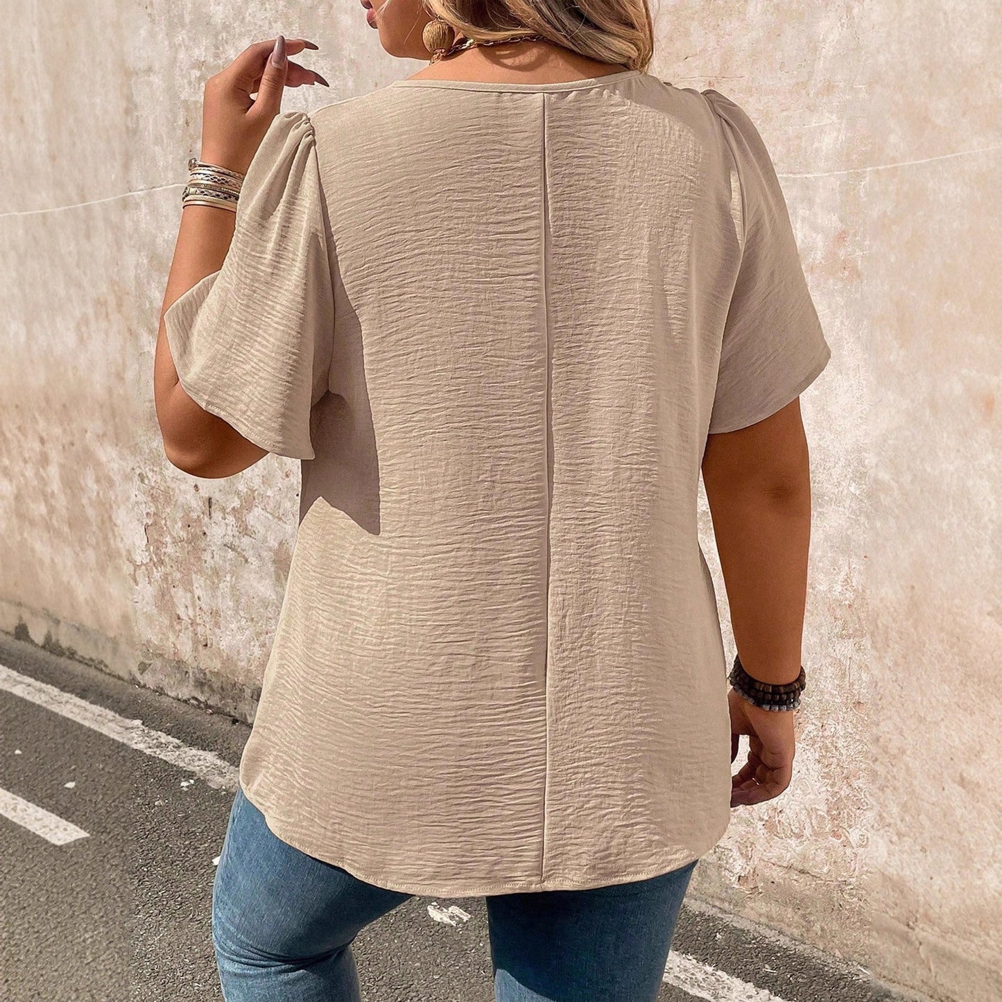 V-neck Chiffon Top