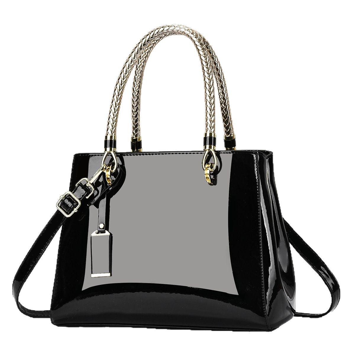 Glossy Patent Leather Handbag