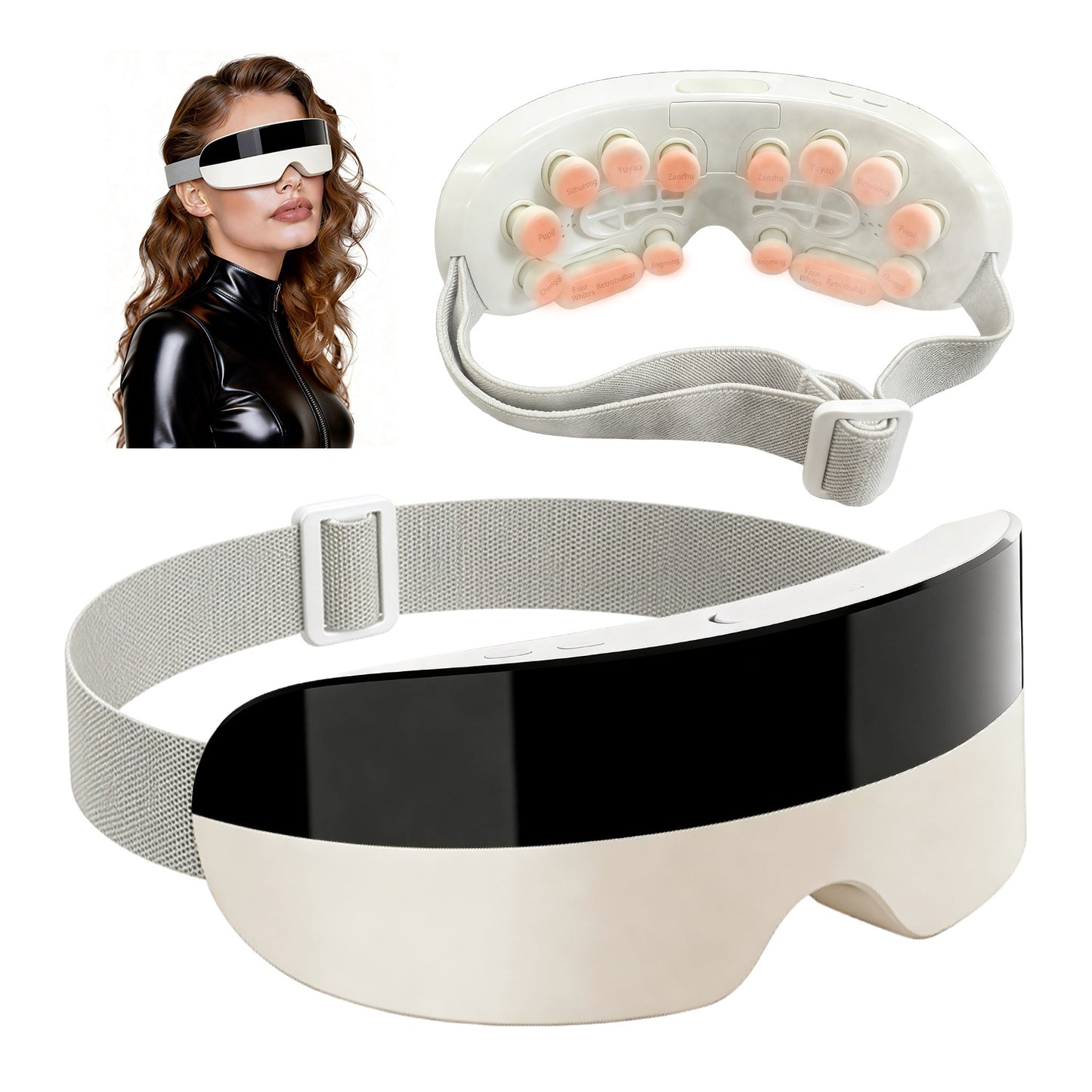 Smart Eye Massager with Heat & Bluetooth Music