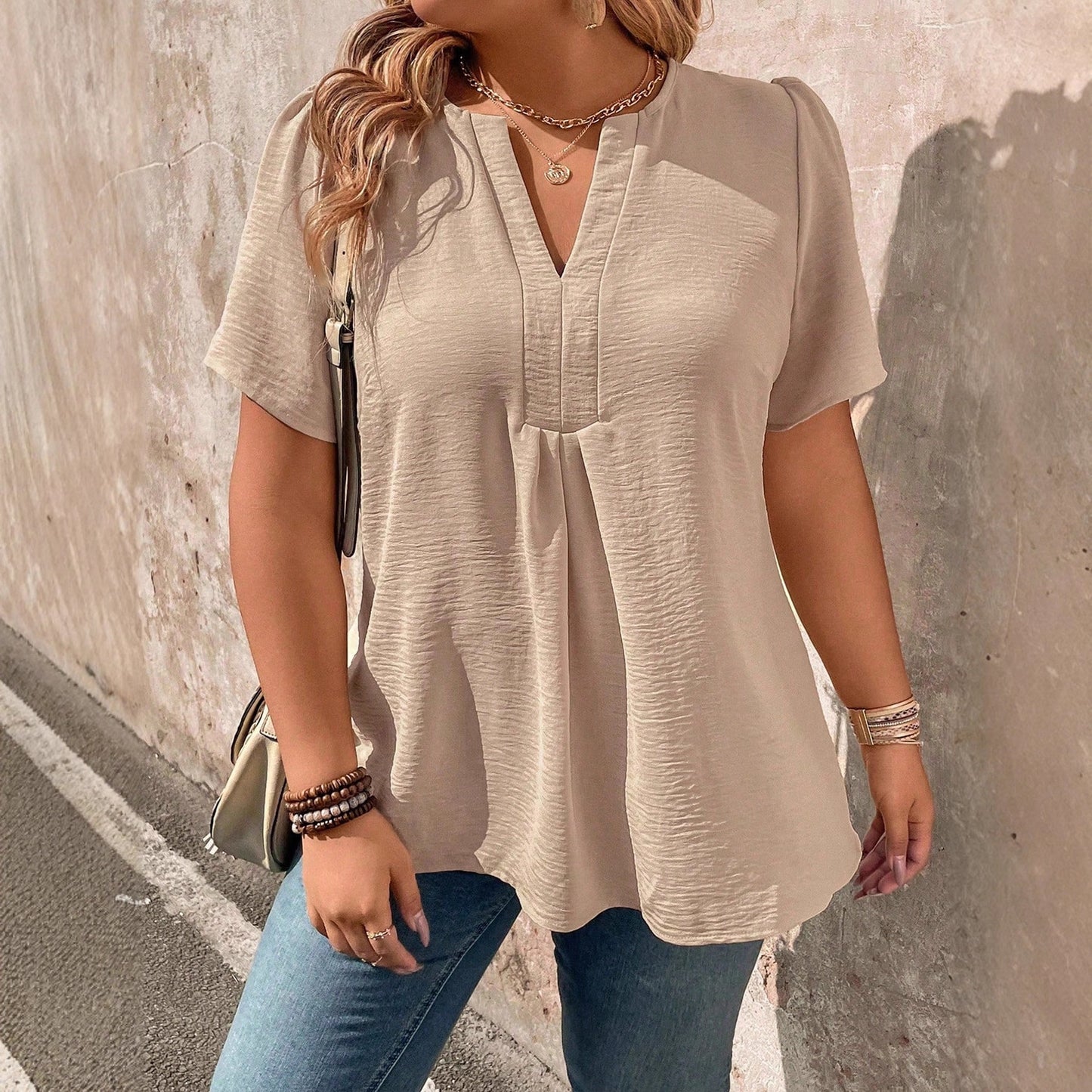 V-neck Chiffon Top
