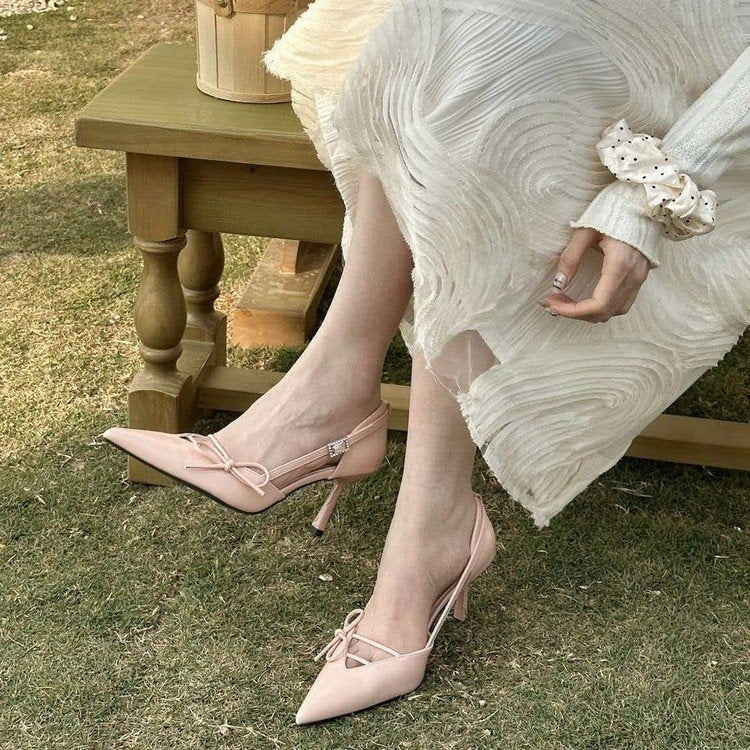 Women's Black Pointed Toe Stiletto Pumps