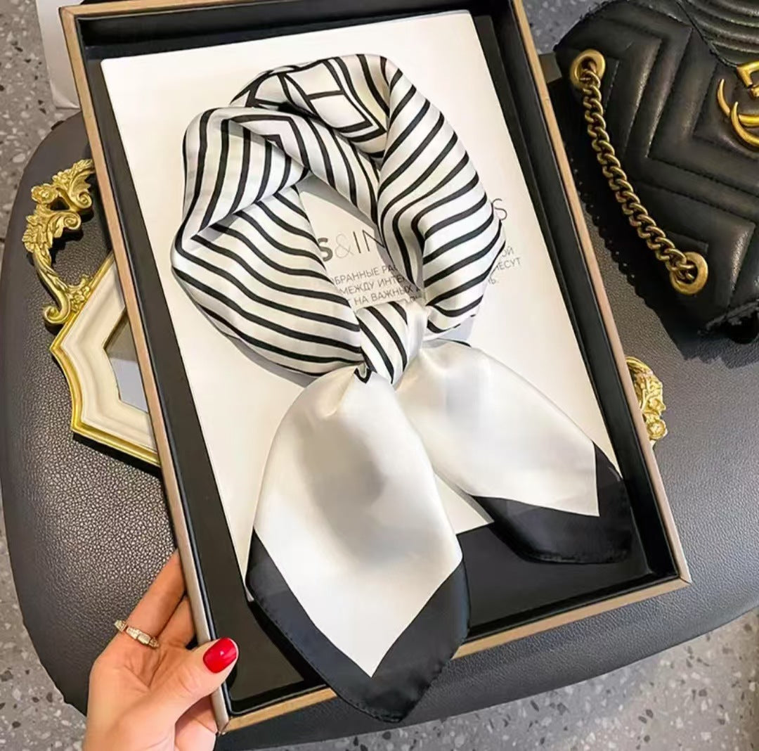 Pattern Square Silk Scarf