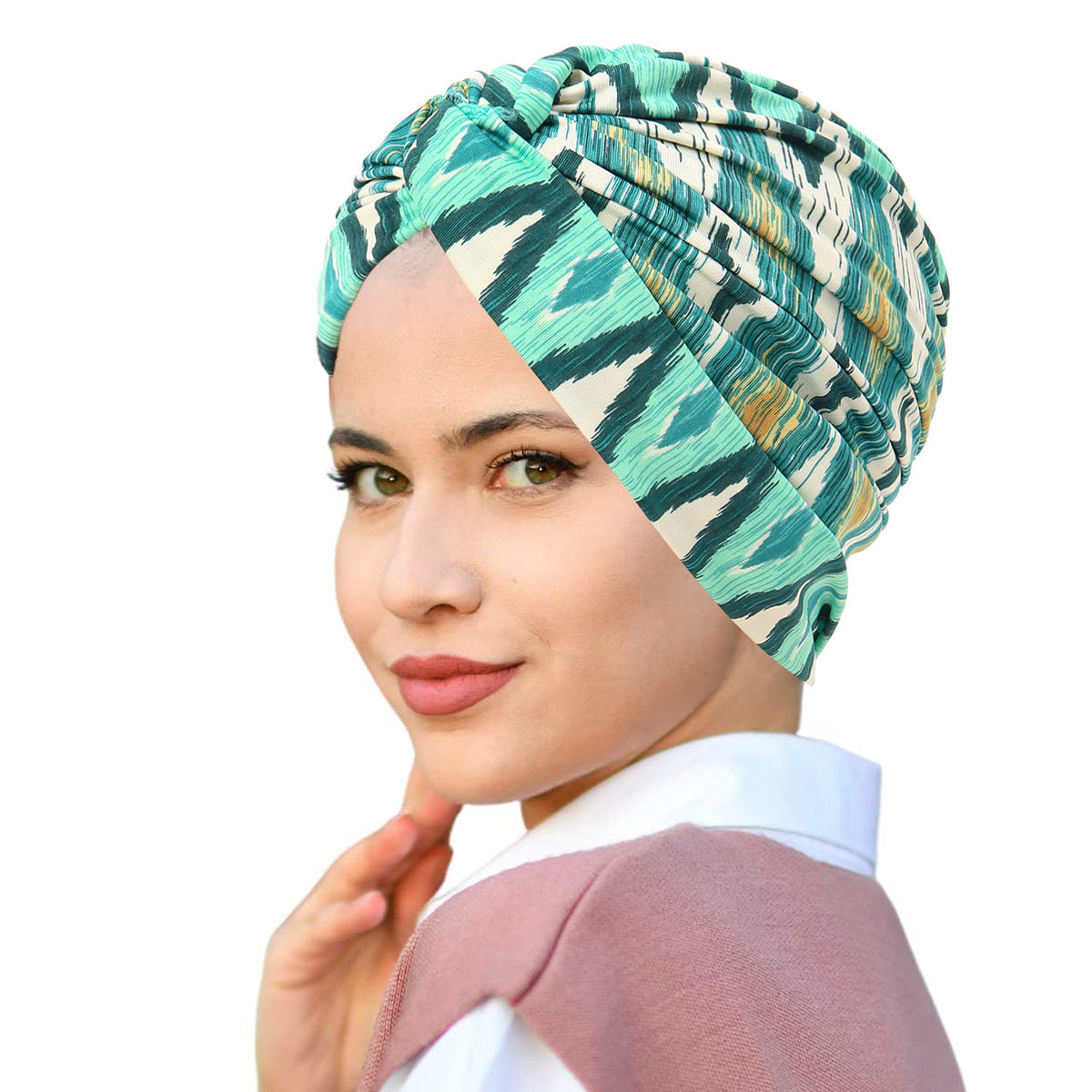 Printed Pullover Travel Hat Versatile Beanies