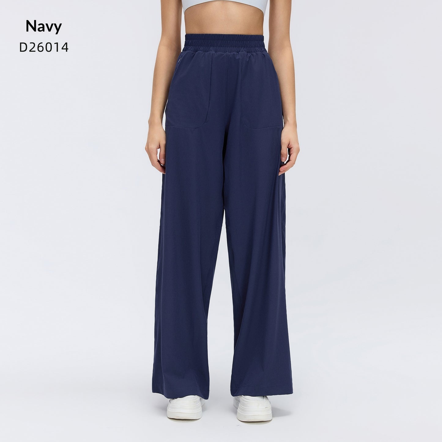 Drawstring Wide-leg Pants