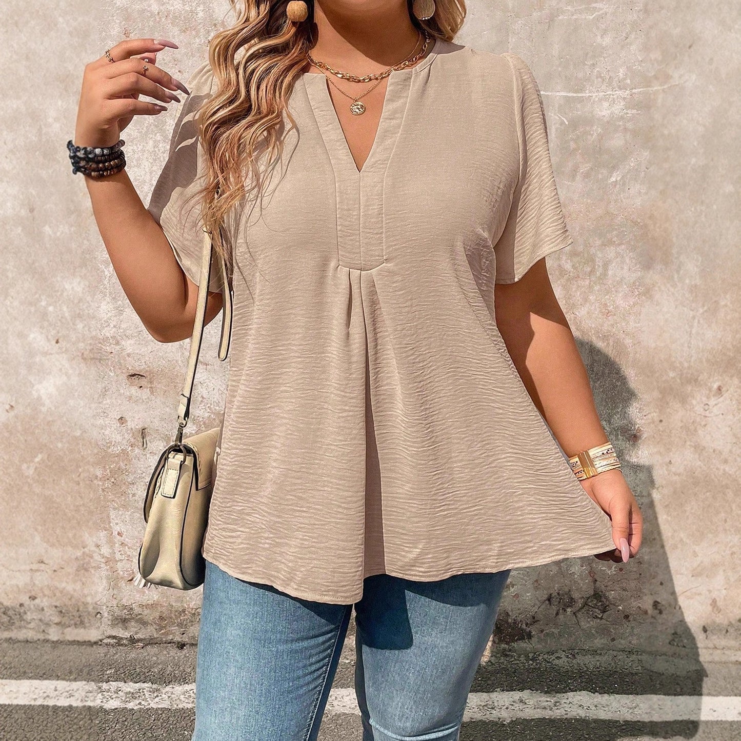 V-neck Chiffon Top