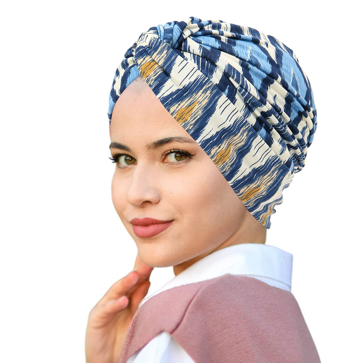 Printed Pullover Travel Hat Versatile Beanies