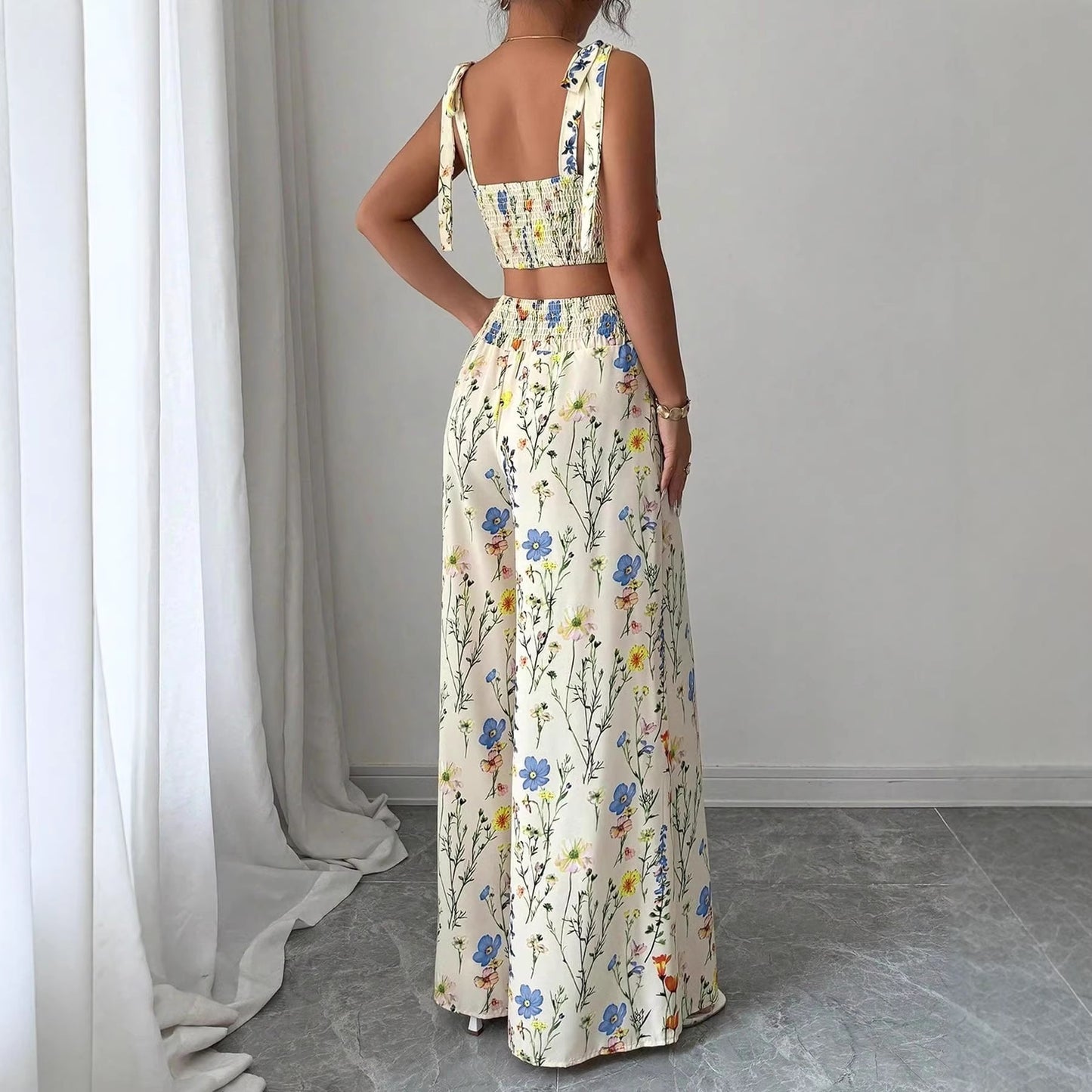 Womens Printed Camisole Top & Pants Set