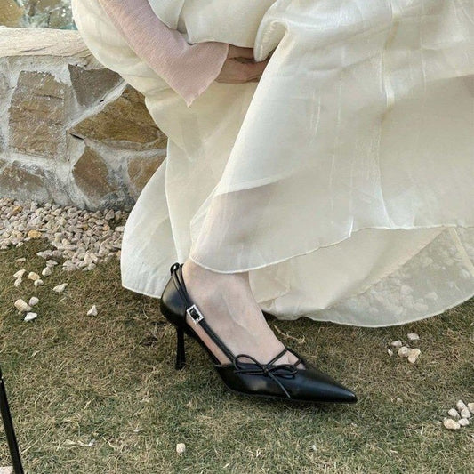 Women's Black Pointed Toe Stiletto Pumps